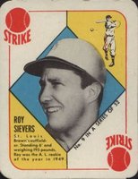 1951 Topps Red Backs #9 Roy Sievers Baseball Card