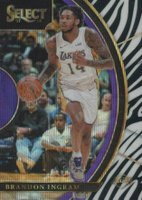 2017 Panini Select  #67 Brandon Ingram Zebra Prizm Basketball Card