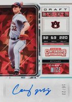 2018 Panini Contenders Draft Picks Draft Ticket Autograph #3 Casey Mize Gray Uniform-Cracked Ice Baseball Card