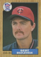 1987 O-Pee-Chee #25 Bert Blyleven Baseball Card