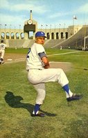 1959 L.A. Dodgers Postcards #903 Johnny Podres Baseball Card