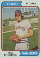 1974 Topps #425 Pete Broberg Baseball Card