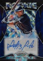 2019 Panini Prizm Rookie Autographs #RAFT Fernando Tatis Jr. Navy Blue Kaleidoscope Baseball Card