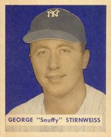 1949 Bowman #165 Snuffy Stirnweiss Baseball Card
