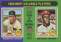 1975 Topps Mini #206 1968 MVP's Baseball Card