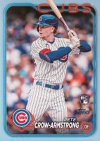 2024 Topps #407 Pete Crow-Armstrong Father's Day Powder Blue Baseball Card