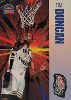 1997 Score Board Autographed Trademark Slam #TS8 Tim Duncan Basketball Card