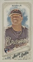 2018 Topps Allen & Ginter #207 Ronald Acuna Jr. Mini-Brooklyn Back Baseball Card