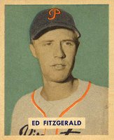 1949 Bowman #109 Ed FitzGerald Printed name Baseball Card