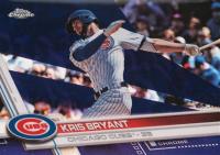 2017 Topps Chrome #1 Kris Bryant With Helmet-Purple Refractor Baseball Card