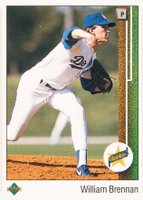 1989 Upper Deck #16 William Brennan Star Rookie Baseball Card