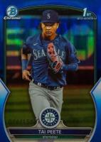 2023 Bowman Draft #BDC28 Tai Peete Chrome-Blue Baseball Card