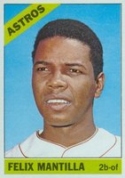 1966 Topps #557 Felix Mantilla Short Print Baseball Card