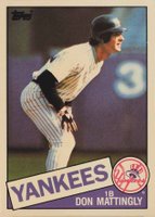 1985 Topps Tiffany #665 Don Mattingly Baseball Card
