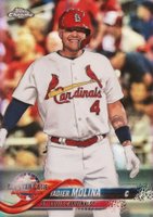 2018 Topps Chrome Update #HMT87 Yadier Molina Refractor Baseball Card