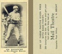 1916 Mall Theatre #96 Ed. Konetchy Baseball Card