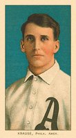 1909 White Borders Ghosts, Miscuts, Proofs, Blank Backs & Oddities #265 Harry Krause Portrait Baseball Card
