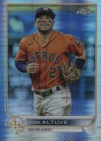 2022 Topps Chrome #6 Jose Altuve Prism Refractor Baseball Card