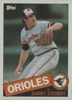 1985 Topps #469 Sammy Stewart Baseball Card