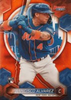 2023 Bowman's Best #47 Francisco Alvarez Orange Refractor Baseball Card