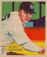 1934 Diamond Stars  #93 Alvin Crowder Baseball Card