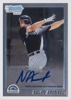 2010 Bowman Chrome Prospects #BCP91 Nolan Arenado Autograph Baseball Card