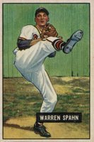 1951 Bowman #134 Warren Spahn Baseball Card