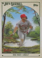2023 Topps X Bob Ross the Joy of Baseball #80 Mike Trout Baseball Card
