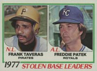 1978 Topps #204 Stolen Base Leaders Baseball Card