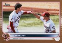 2022 Topps #159 Los Angeles Angels Gold Baseball Card