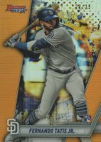 2019 Bowman's Best  #58 Fernando Tatis Jr. Orange Refractor Baseball Card