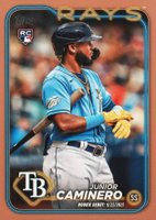 2024 Topps Update #US223 Junior Caminero Gold Baseball Card