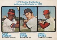 1973 O-Pee-Chee #614 Rookie Outfielders Baseball Card