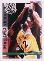 1992 Hoops #328 Magic Johnson Magic Moments-1980 Basketball Card