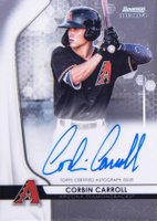2020 Bowman Sterling Prospect Autographs #CC Corbin Carroll Baseball Card