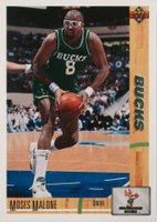 1991 Upper Deck #402 Moses Malone Basketball Card