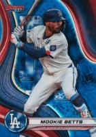 2024 Bowman's Best #35 Mookie Betts Blue Refractor Baseball Card