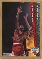 1992 Fleer Sheets Inside Stuff Perforated #32 Michael Jordan Basketball Card