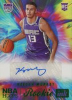2022 Panini NBA Hoops Rookie Ink #RIKMY Keegan Murray Green Basketball Card