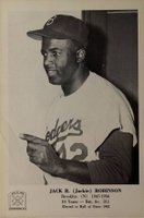 1963 Hall of Fame Picture Pack # Jackie Robinson Baseball Card