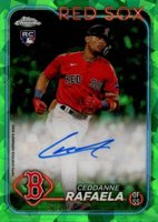 2024 Topps Chrome Sapphire Chrome Sapphire Autographs #CSACR Ceddanne Rafaela Green Baseball Card