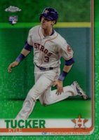 2019 Topps Chrome #39 Kyle Tucker Running-Green Refractor Baseball Card