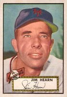 1952 Topps #337 Jim Hearn Baseball Card