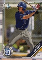 2019 Bowman Draft #BD69 Hudson Head Baseball Card