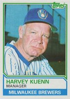 1983 Topps #726 Harvey Kuenn Baseball Card