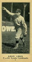 1916 Sporting News & Blank #5 Leon Ames Blank Back Baseball Card
