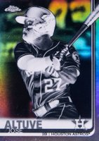 2019 Topps Chrome #20 Jose Altuve Negative Refractor Baseball Card