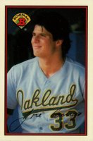 1989 Bowman Tiffany #201 Jose Canseco Baseball Card