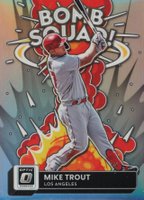 2022 Panini Donruss Optic Bomb Squad #BS8 Mike Trout Holo Baseball Card