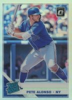 2019 Panini Donruss Optic #82 Pete Alonso Holo Baseball Card